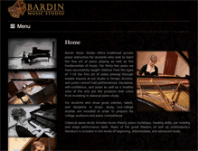 Tablet Screenshot of bardinmusic.com